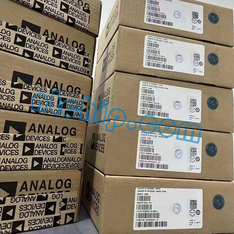 10 boxes of ADP2370ACPZ-R7 chips manufactured by Analog Devices Inc.